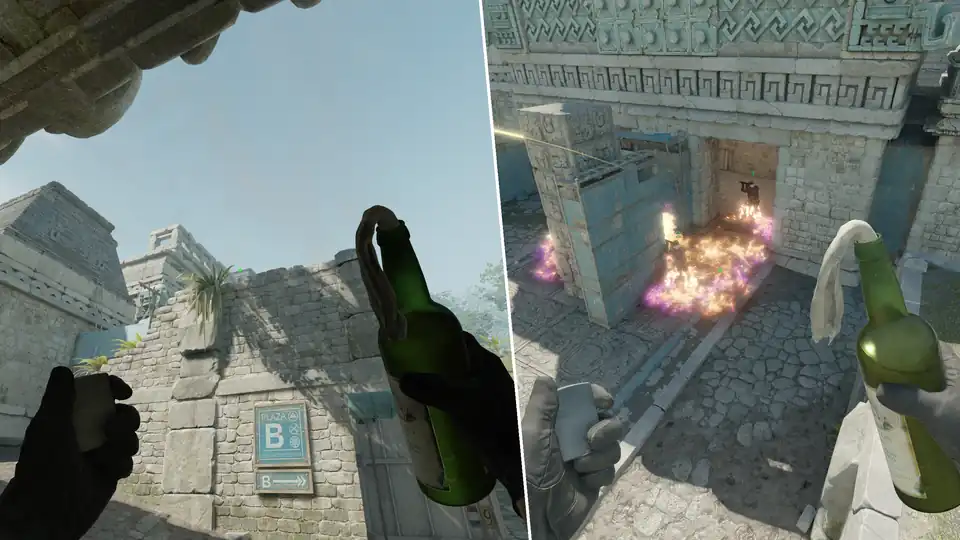 Nades Guide - House Pillar Molotov From Doors