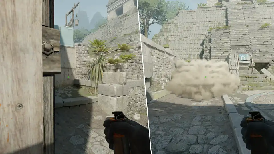 Nades Guide - B Long Smoke From Lane 1