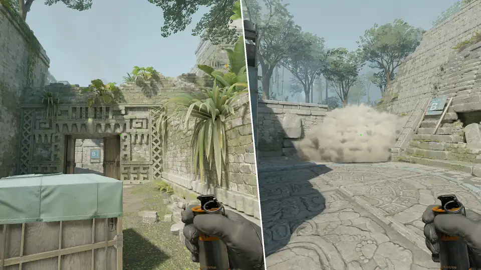Nades Guide - B Long Smoke From Ruins 2