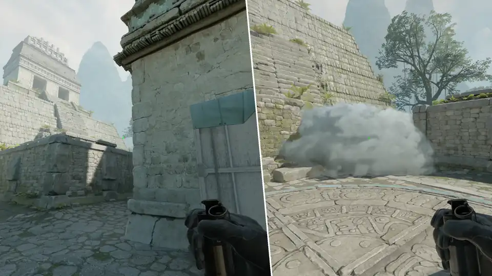 Nades Guide - Ramp Smoke From Back Halls 2