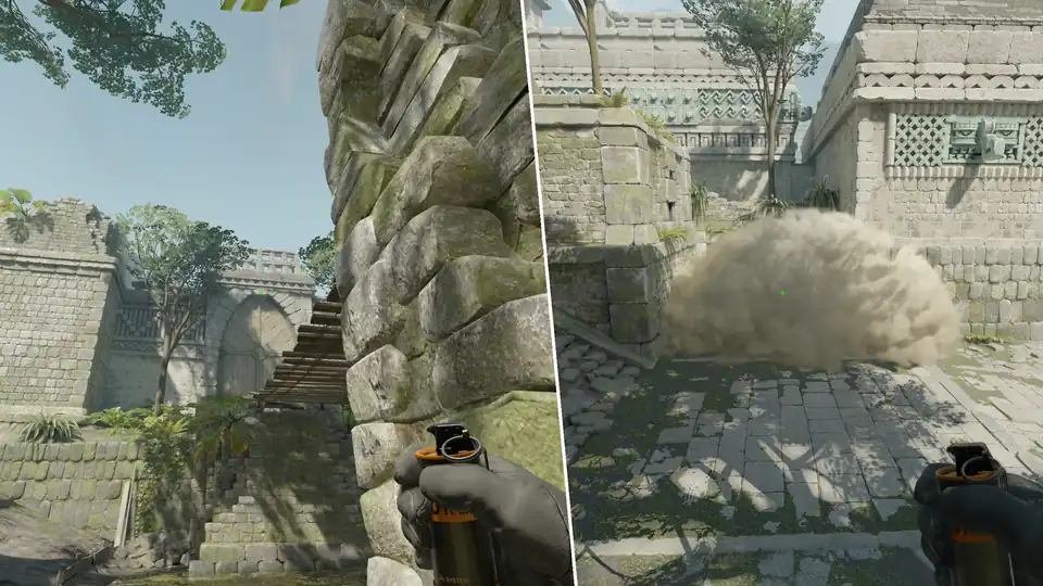Nades Guide - Pit Smoke From T Spawn
