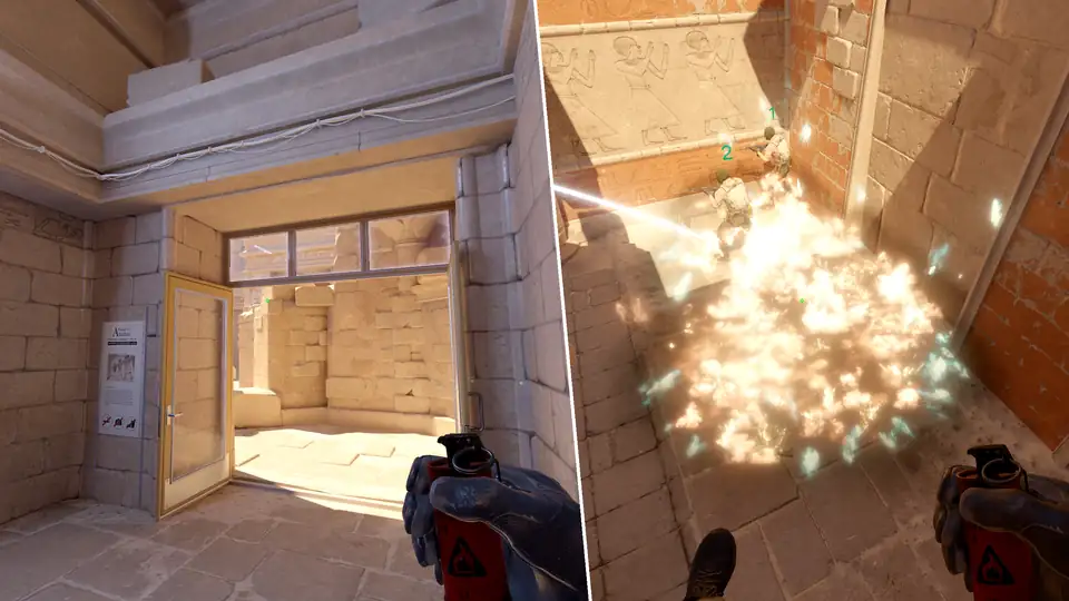 Nades Guide - Back Site Molotov From Palace