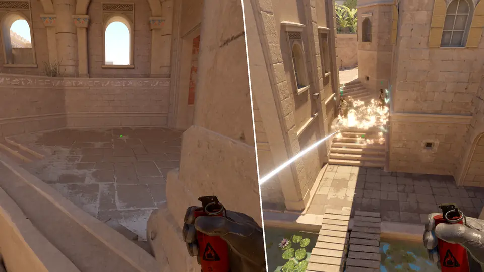 Nades Guide - T Stairs Molotoc From Plateau