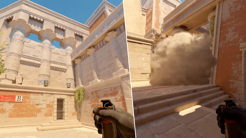 Nades Guide - Ninja One Way Smoke From Ruins