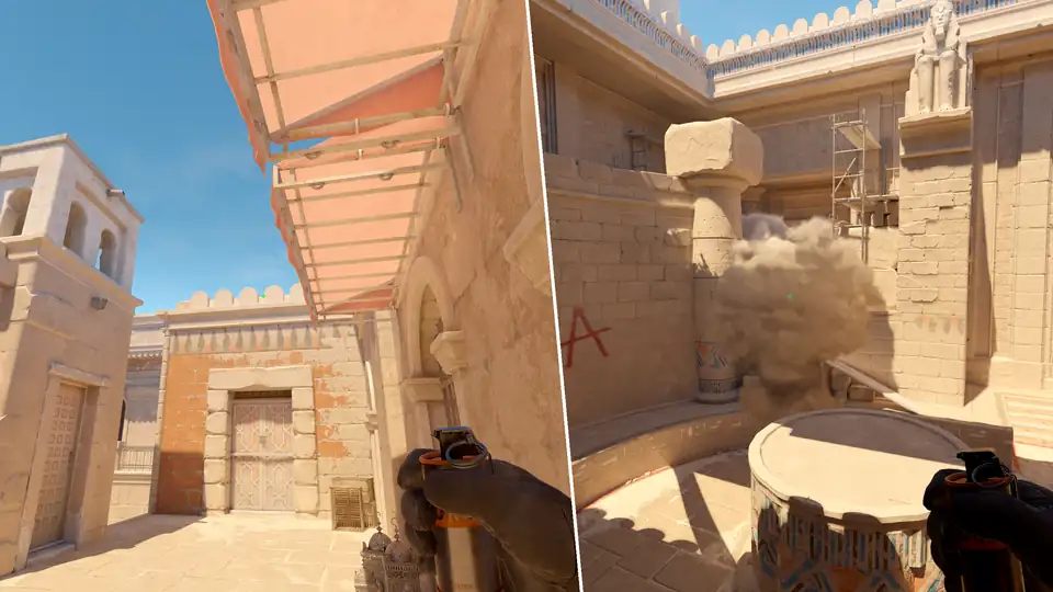 Nades Guide - Heaven Smoke From Upper