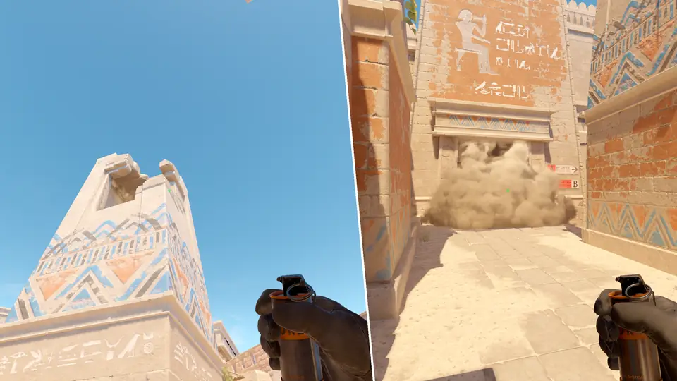 Nades Guide - Top Mid Smoke From T Spawn