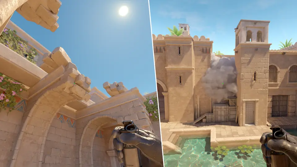 Nades Guide - Upper Smoke From CT Spawn