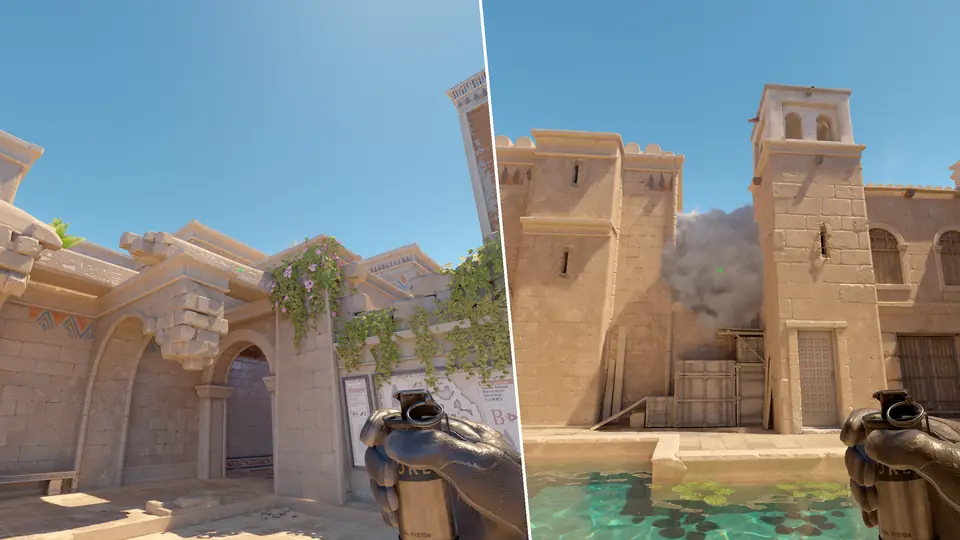 Nades Guide - Upper Smoke From CT Spawn2