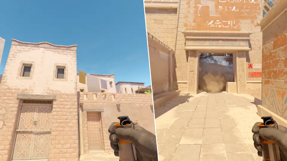 Nades Guide - Window Fast Smoke From T Spawn9