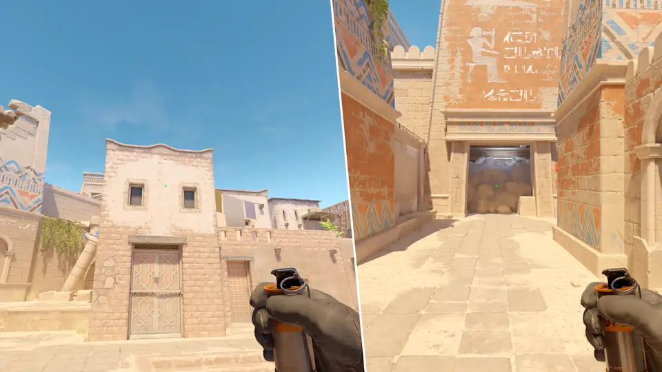 Nades Guide - Window Smoke From T Spawn15