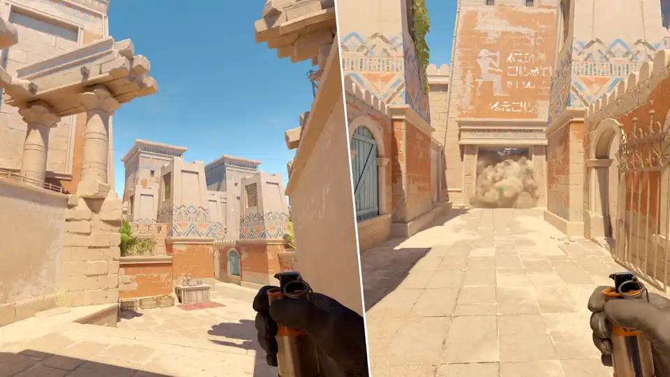 Nades Guide - Window Smoke From T Spawn16