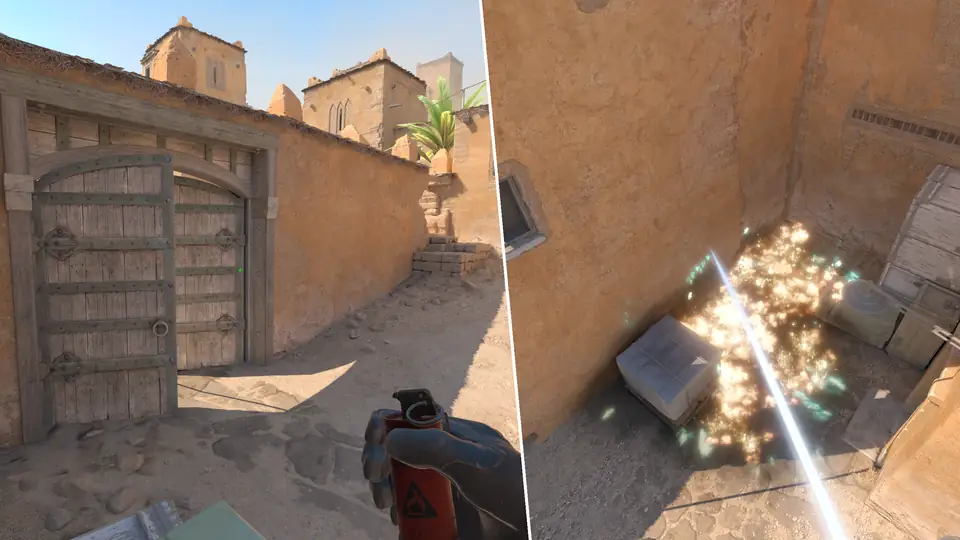 Гайд по утилитам - B Site Back Plat Molotov
