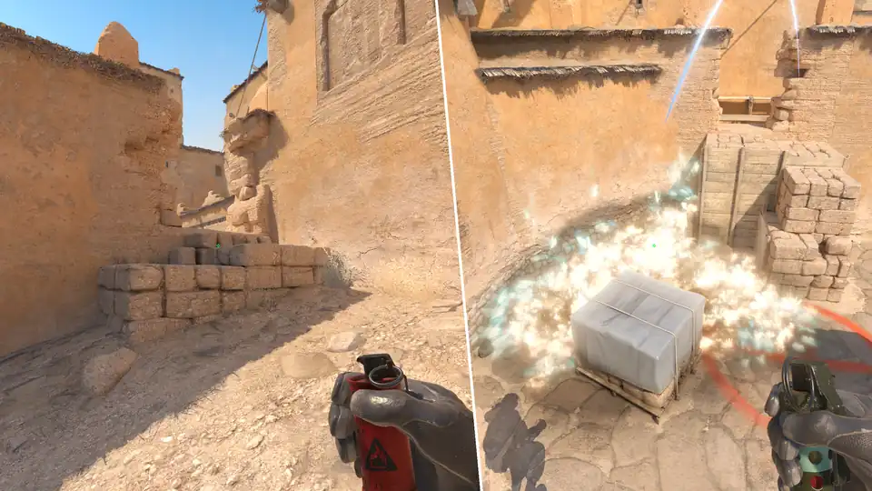 Гайд по утилитам - B Site Molotov From B Window(Ninja)