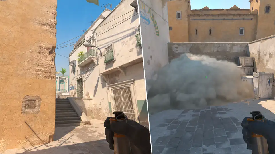 Guia de Granadas - CT spawn smoke for cross from short