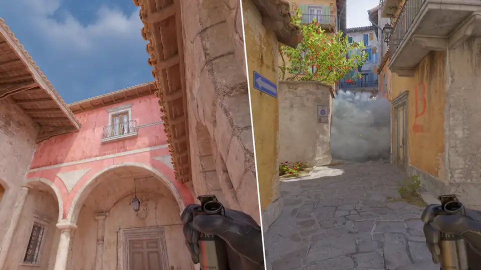 Guia de Granadas - Banana T Ramp Smoke From CT Spawn
