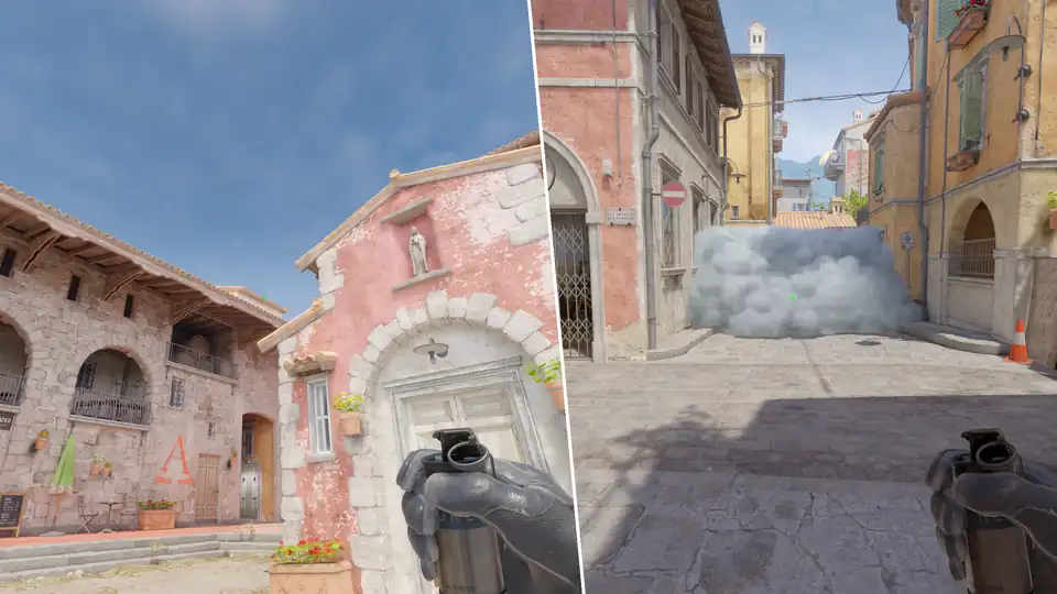 Guia de Granadas - FAZE Mid Smoke From CT Spawn2
