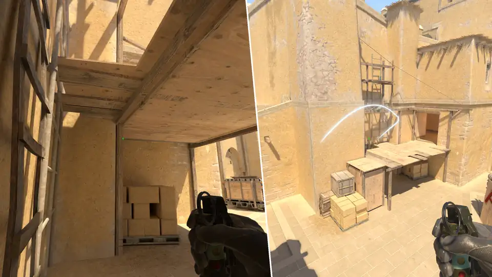 Nades Guide - Up Balcony From Under Balcony