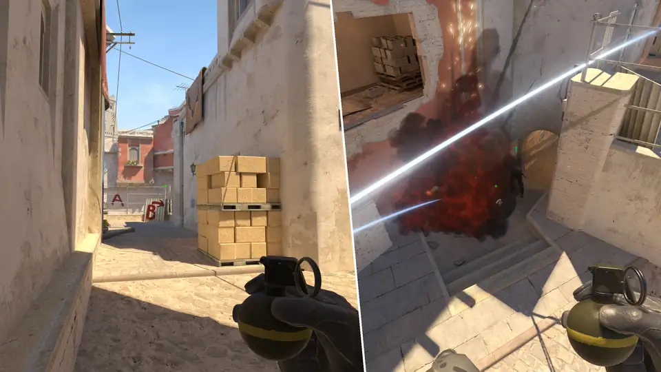 Guia de Granadas - Underpass Grenade From B Short