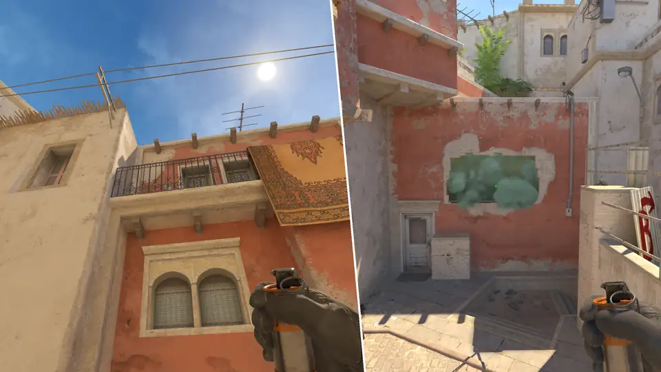 Guia de Granadas - Fast Window Smoke From T Spawn5