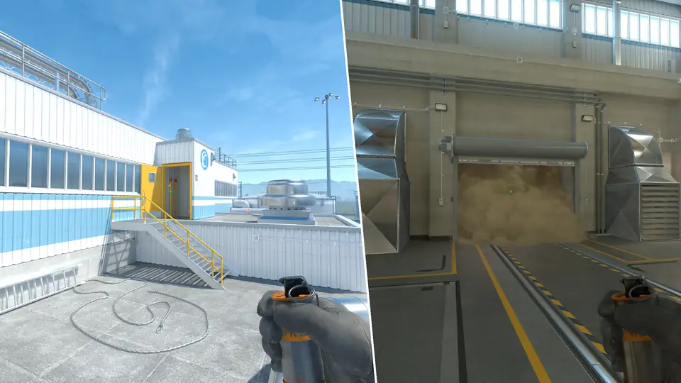 Nades Guide - Main Smoke From Roof 1