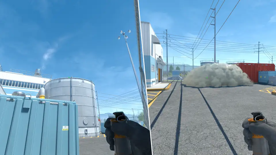 Nades Guide - Close Red Smoke From Outside