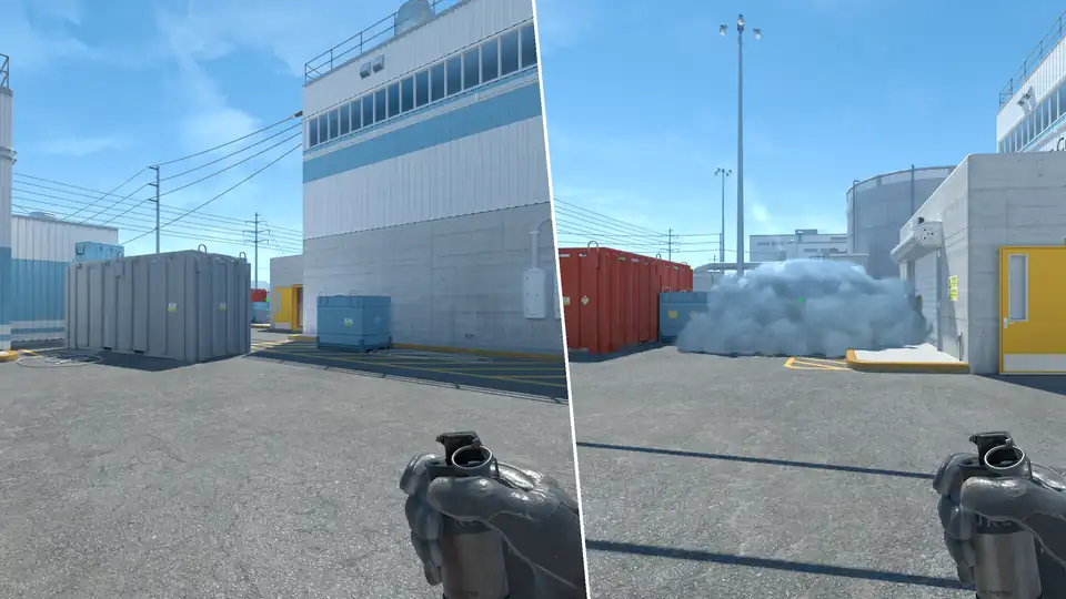 Nades Guide - Close To T Red Smoke
