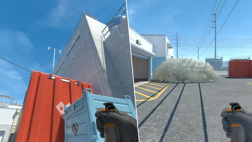 Nades Guide - Deep Red Smoke From T Sapwn