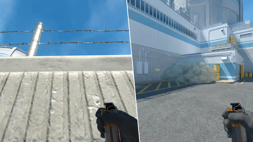 Nades Guide - Lockers Smoke From  Trash Can